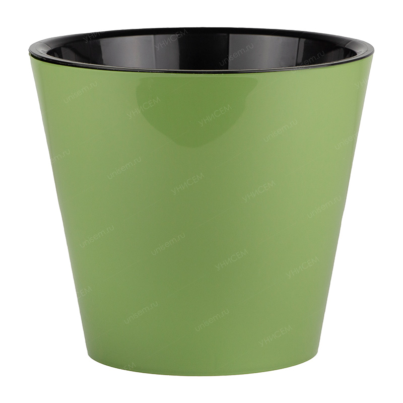 Горшок Rosemary 1,6л D160мм Зеленый с дренажной вставкой (уп.16)