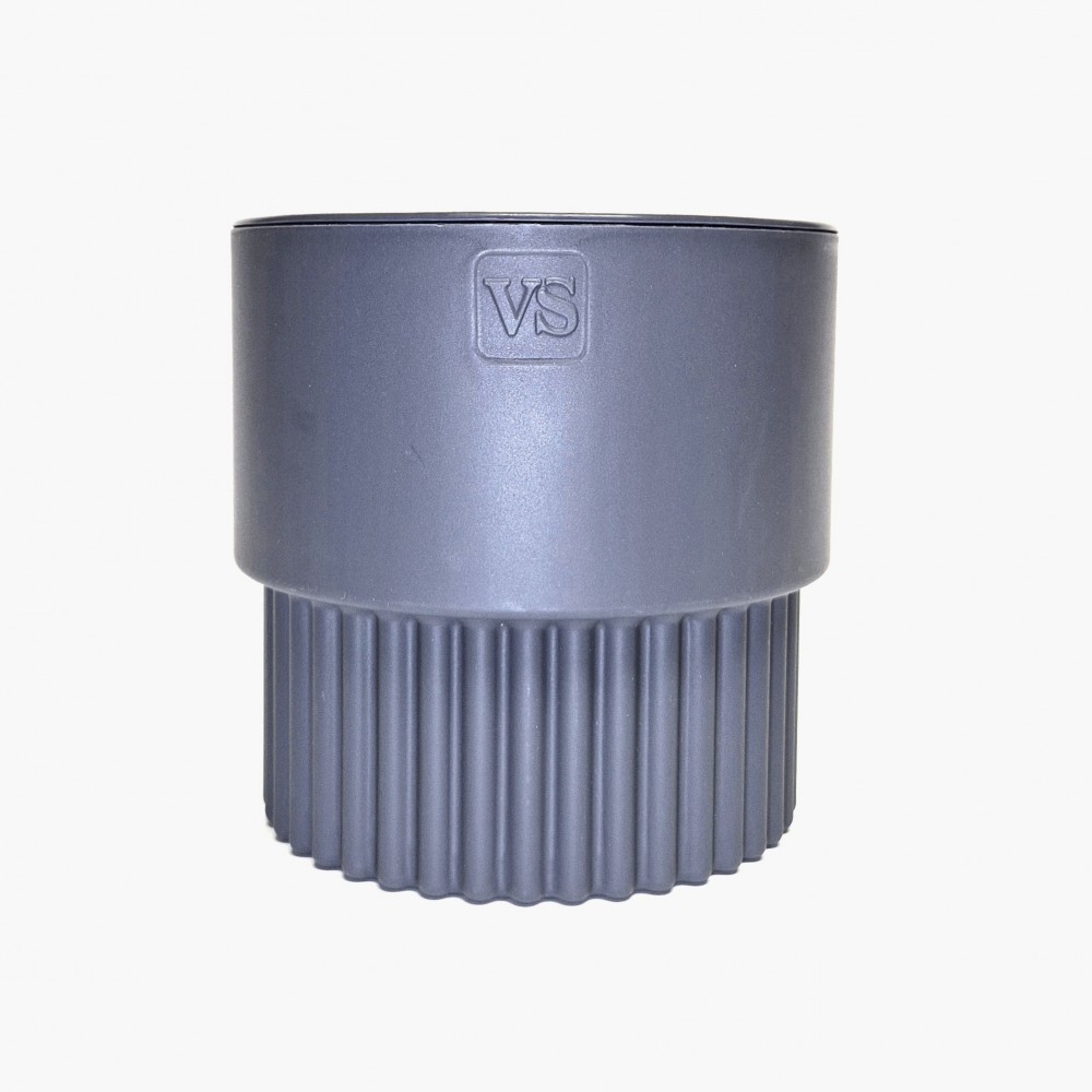 Горшок Бостон цилиндр VipSet 4,5л d19,3 антрацит с дренажной системой (уп.6)