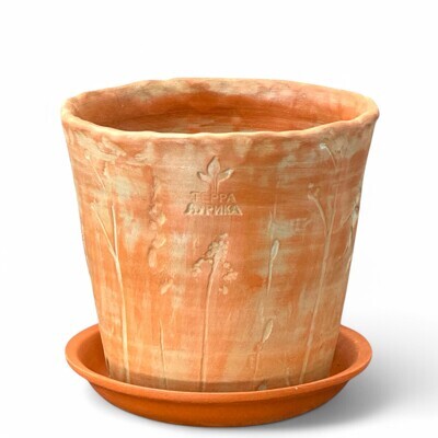Горшок Терра Ботаника d14 h13см с поддоном, гончарка (уп.1)