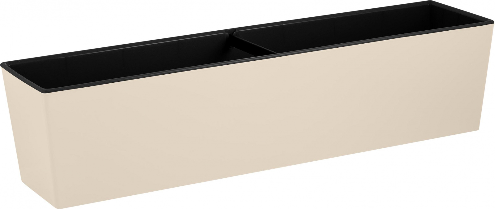 Балконный ящик London Cube 10,5л 601х148х143c дренажной вставкой калифорнийский миндаль (уп.8)