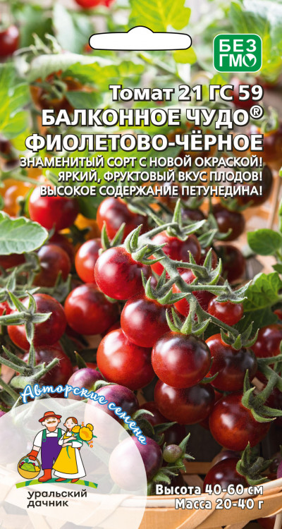 Томат Балконное чудо фиолетово-черное (21 ГС 59) 12шт