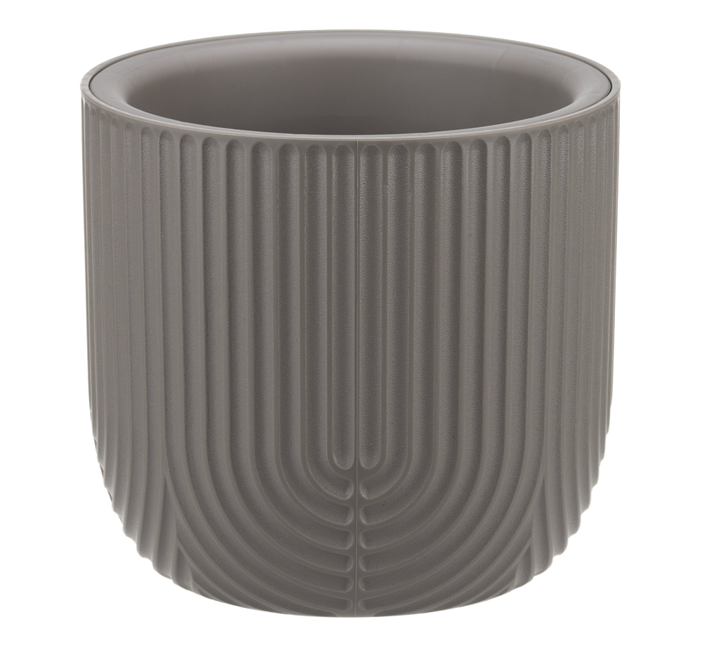 Кашпо РАМОНА 7,8л D280мм французcкий серый со вставкой (уп.1)