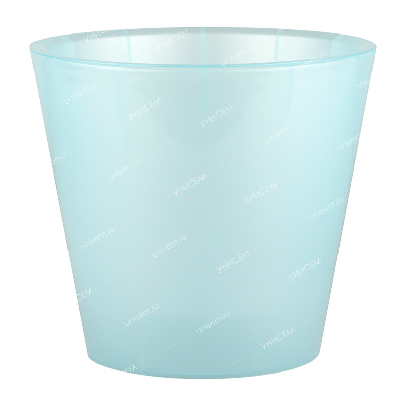 Горшок Лондон Орхид 1,6л d160мм Голубой перламутровый с дренажной вставкой (уп.16)