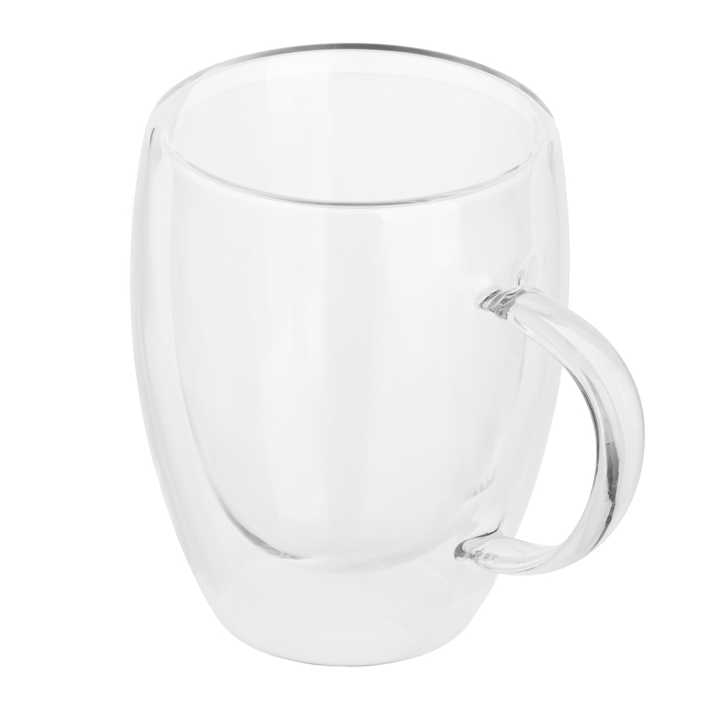Кружка 350мл Симпл с двойными стенками, стекло (уп.48)
