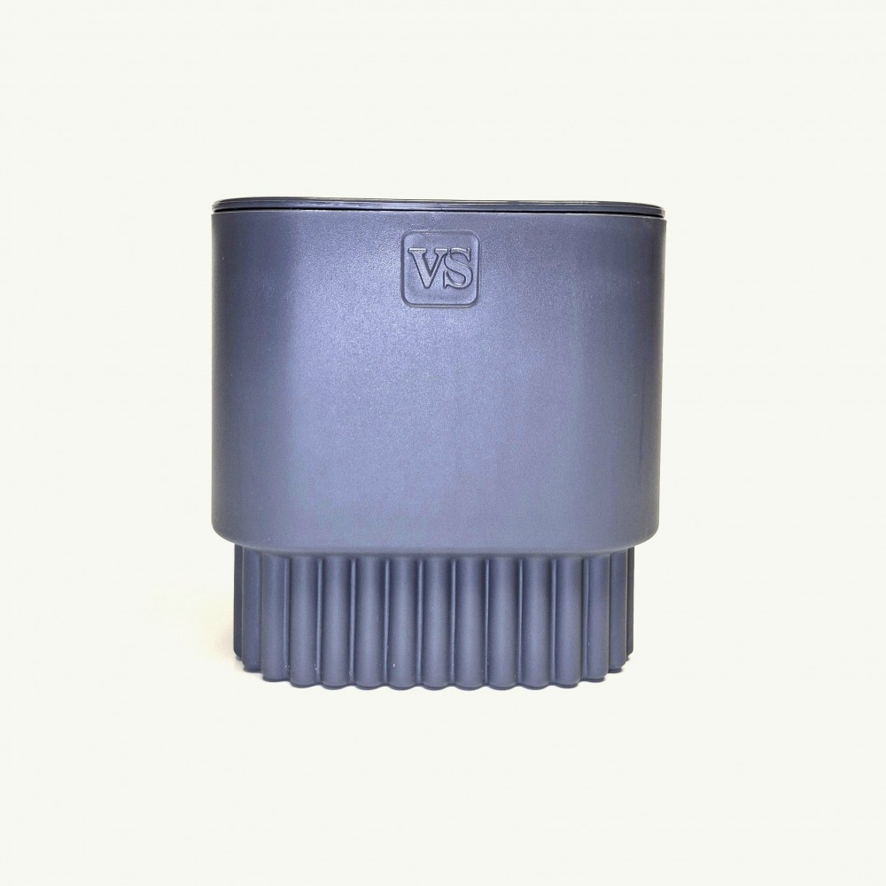 Горшок Бостон квадрат VipSet 5,5л d19,2 антрацит с дренажной системой (уп.6)