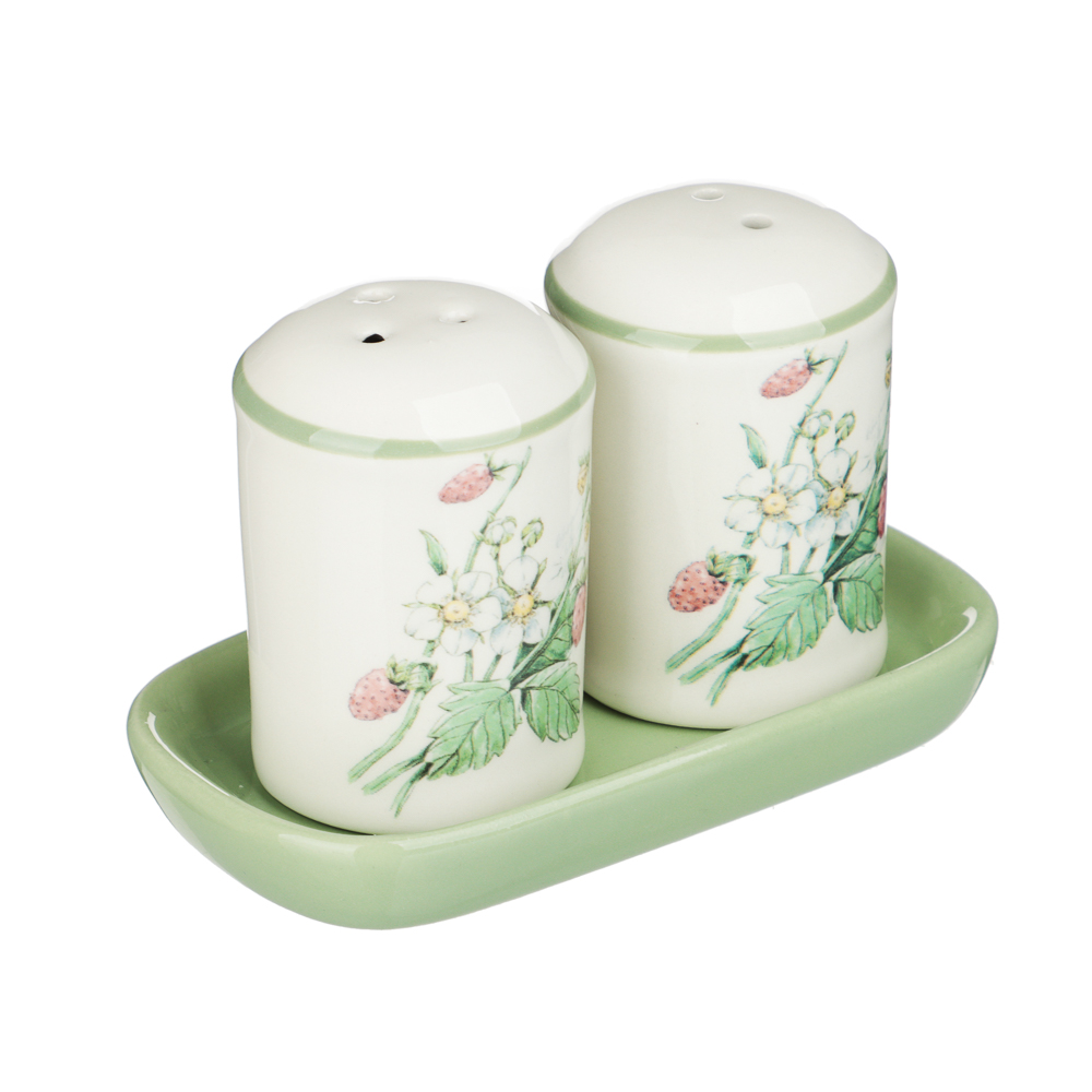 Набор для специй Земляника 11,5х6,5х7см на подставке, керамика