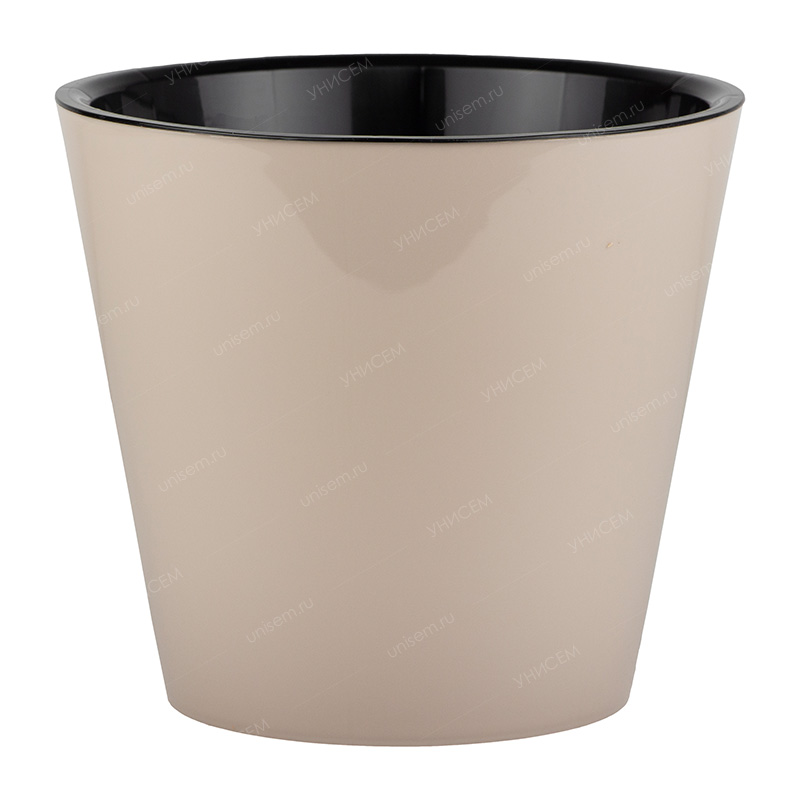 Горшок Rosemary 16л d330мм бежевый с дренажной вставкой на колесиках (уп.4)