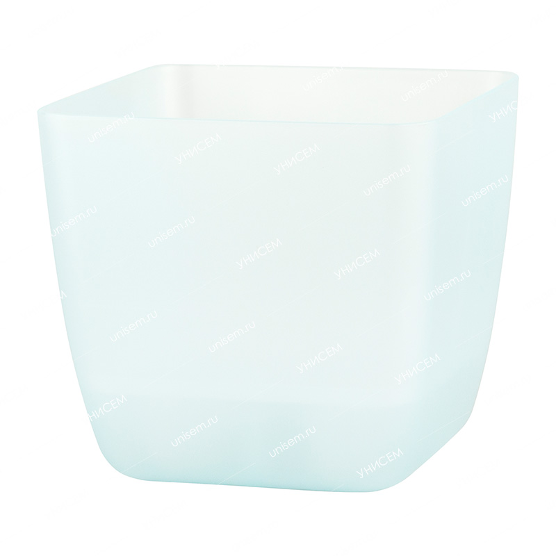 Горшок Vienna Orchid 1,5л квадратный, голубой жемчуг с дренажной вставкой (уп.10)