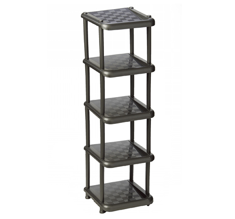 Стойка в прихожую 5 секций МАЛАЯ 307x310x837мм Графитовый (уп.4)