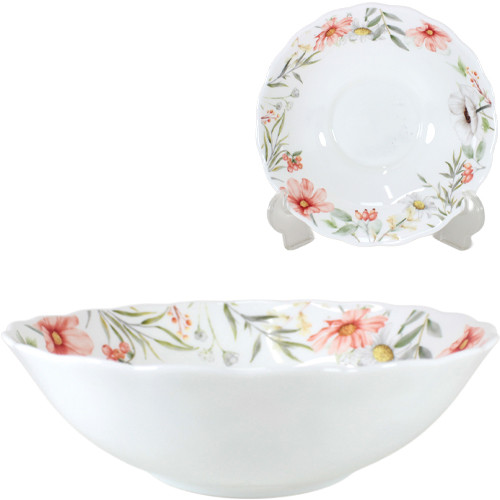 Салатник стеклокерамика 7" HW70 Полевой букет КРАТНО 6 (уп.48)