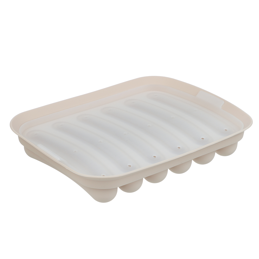 Форма для выпечки 17х13см для сосисок, колбасок, кебабов, с крышкой силикон