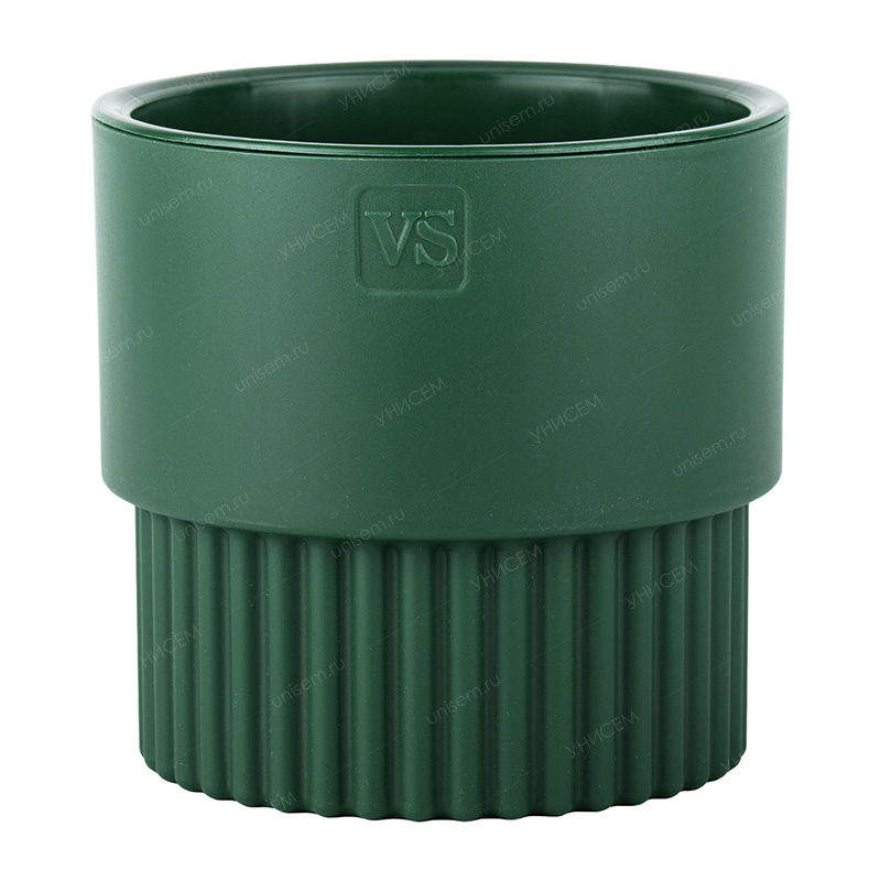 Горшок Бостон цилиндр VipSet 4,5л d19,3 изумруд с дренажной системой (уп.6)