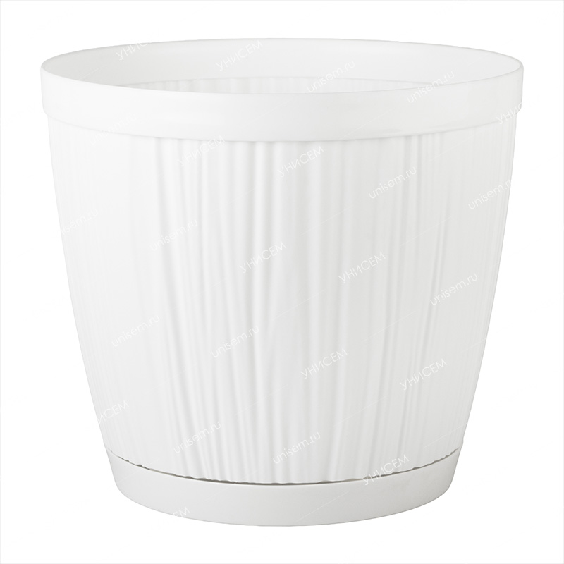 Горшок BARCELONA 9,6л D270мм белый (уп.12)