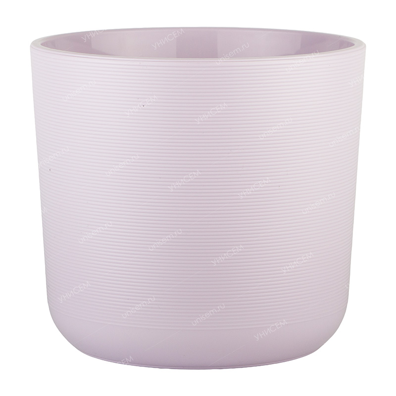Горшок ЛИОН 4,2л d19 h17,5 СИРЕНЕВЫЙ с вкладкой (уп.8)