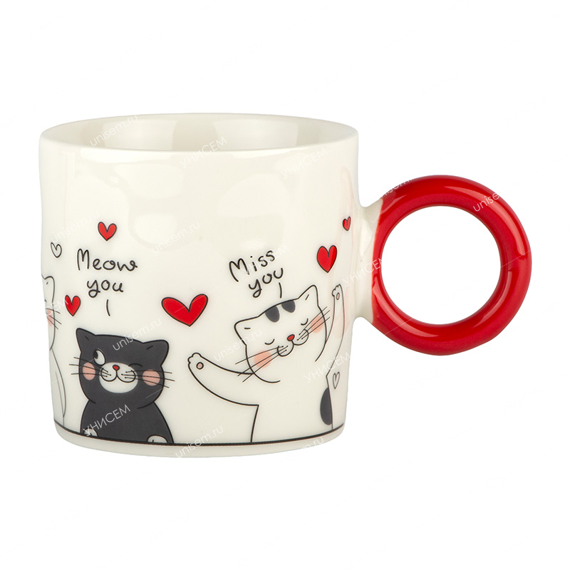 Кружка 300мл Лапки MIX (уп.12/48)