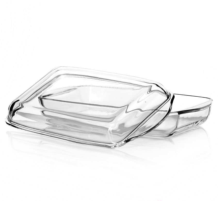 Форма для запекания 2л 275*137мм с крышкой, упрочн. жаропрочное стекло