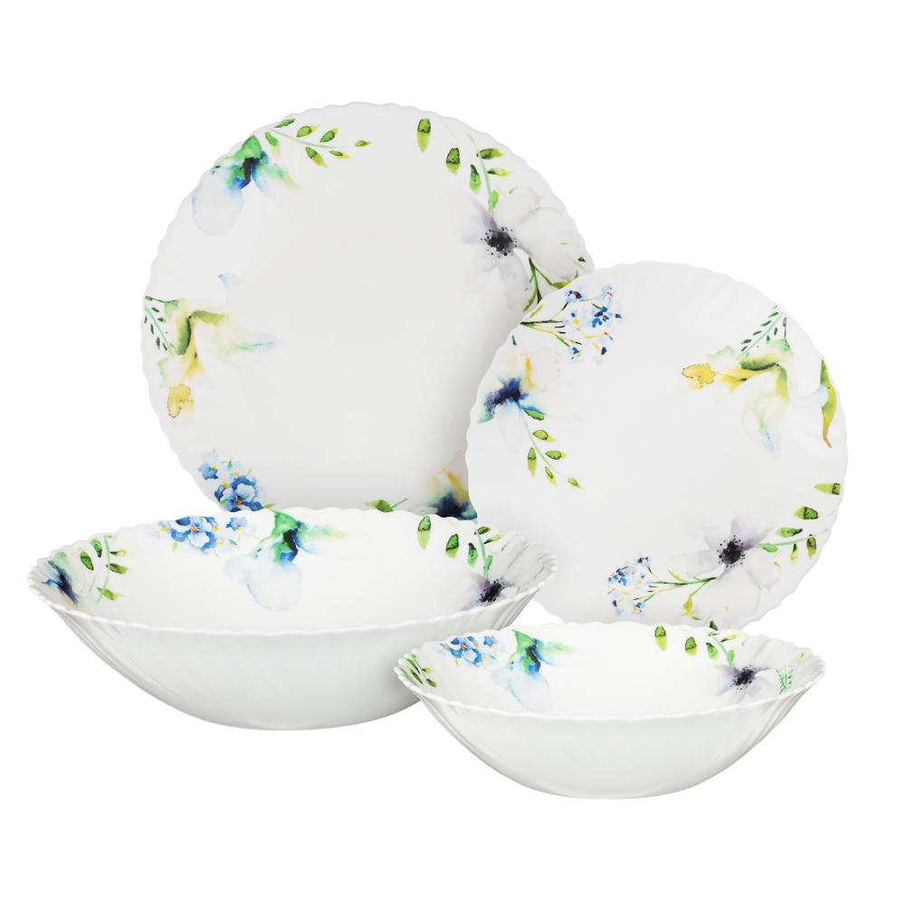 Набор столовой посуды 19пр Шабер опаловое стекло