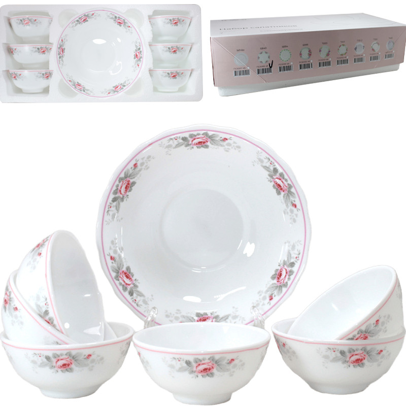 Набор салатников стеклокерамика 7пр Валенсия (уп.12)