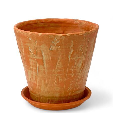 Горшок Терра Ботаника d16 h15см с поддоном, гончарка (уп.1)