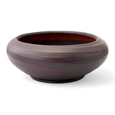 Горшок Плошка Меренга баклажан 1л d18см без поддона, гончарка