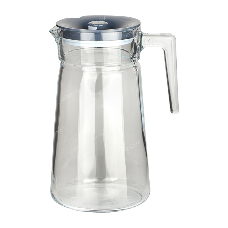 Кувшин СИТИ 2л серая крышка, индивид/упак (уп.6)