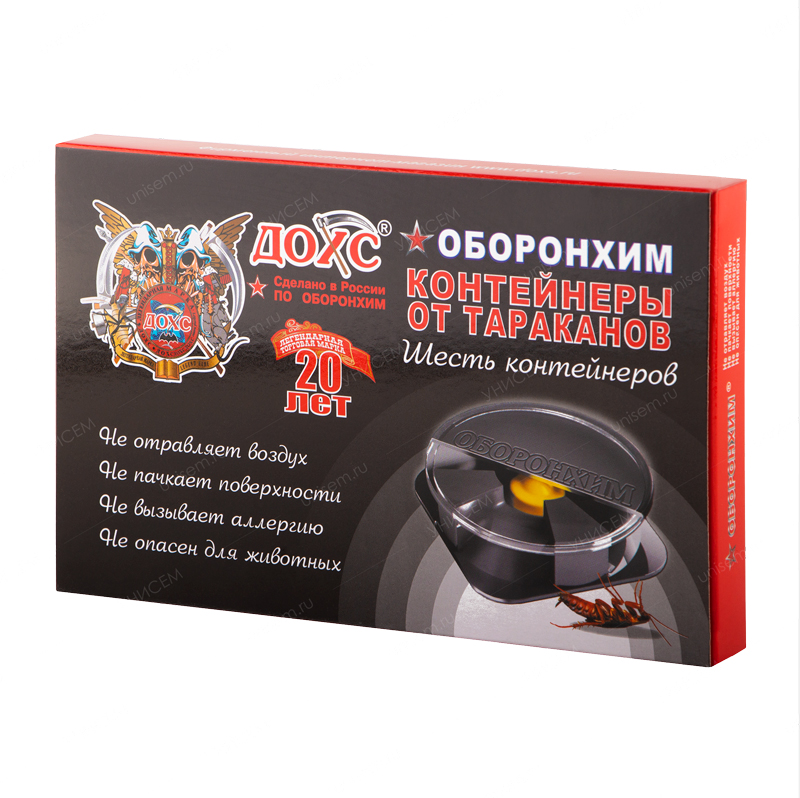 Ловушка Дохс Оборонхим от тараканов 6 шт (24 шт)
