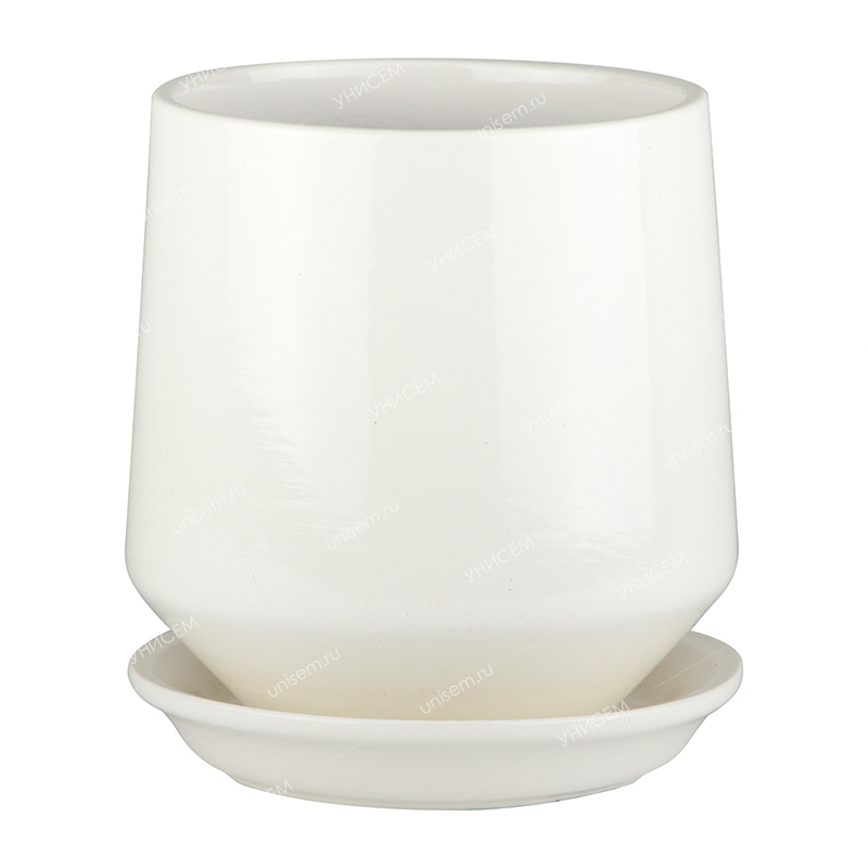 Горшок Алемар VipSet 2,4л d17 крем с дренажной системой (уп.17)