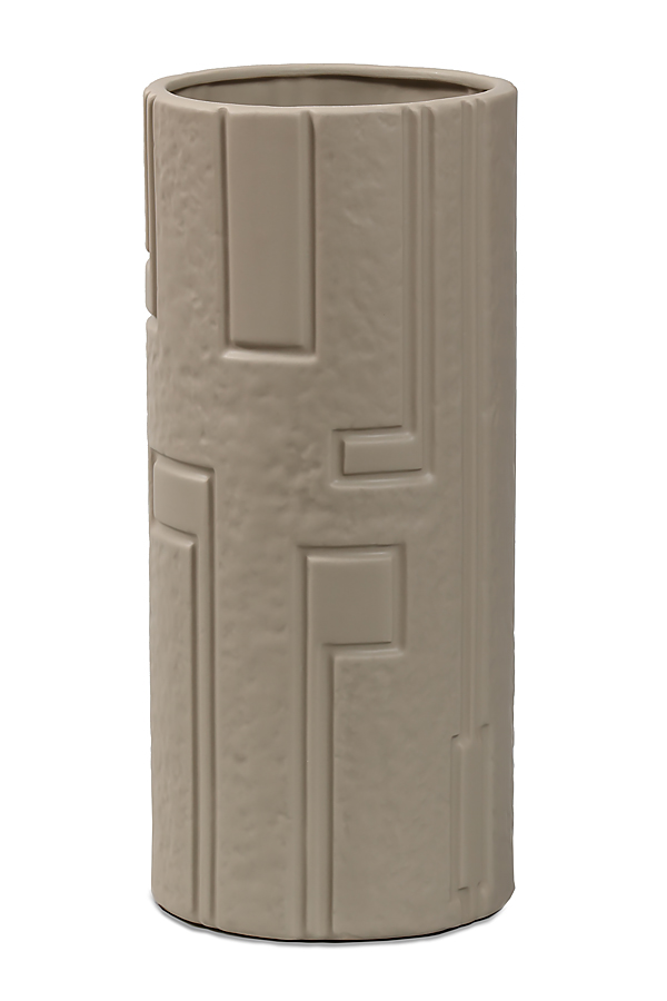 Ваза для цветов 31см керамика, бежевый (уп.9)