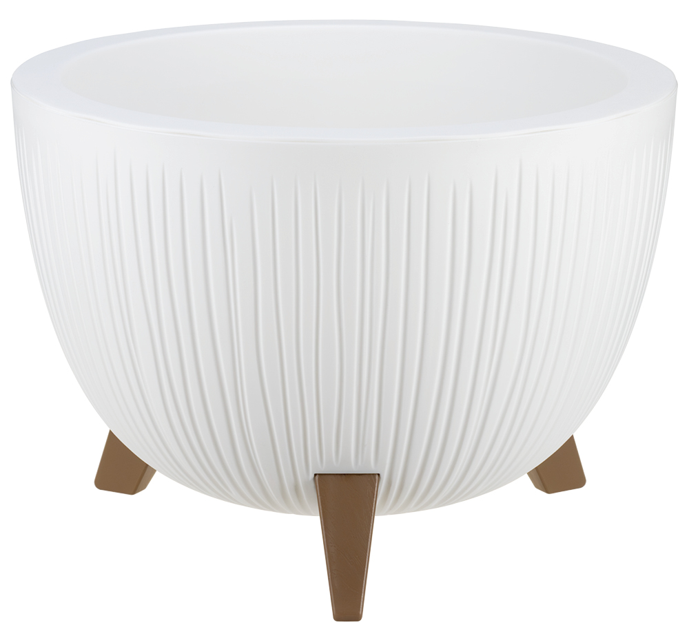 Кашпо ПЕТАЛИС 12л d350мм белый (уп.3)