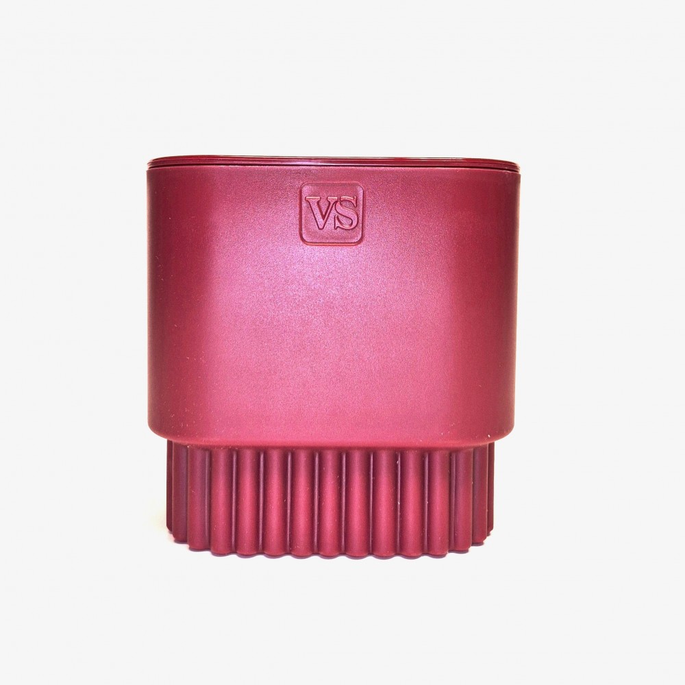 Горшок Бостон квадрат VipSet 5,5л d19,2 бордо с дренажной системой (уп.6)