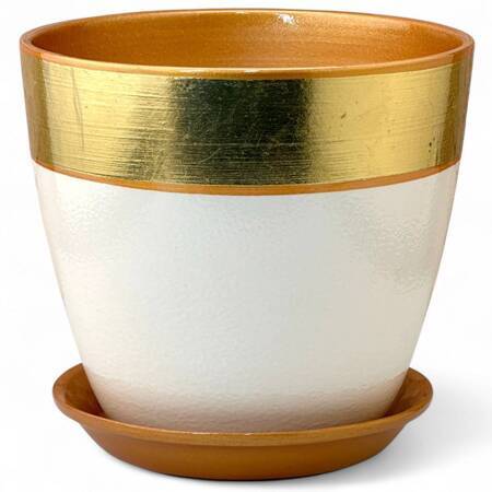 Горшок Бутон Поталь валенсия бронза 5л 21см с поддоном (уп.2)