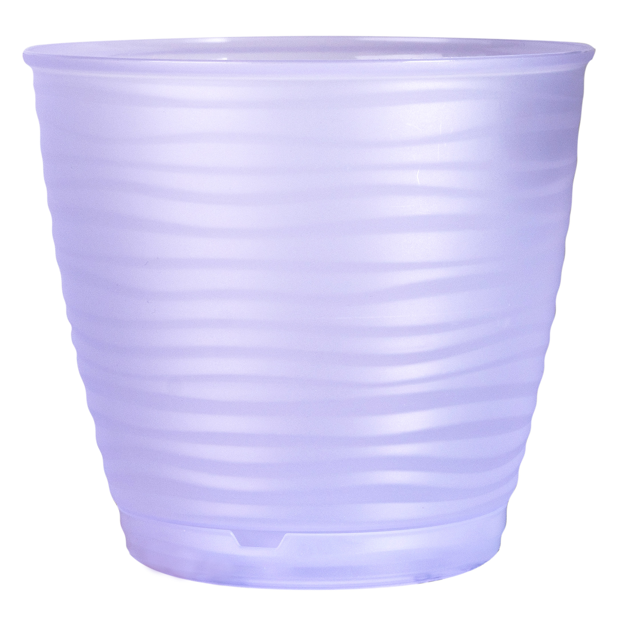 Горшок для орхидей Саффрон 1,5л D146мм сиреневый транспарент с поддоном (уп.24)