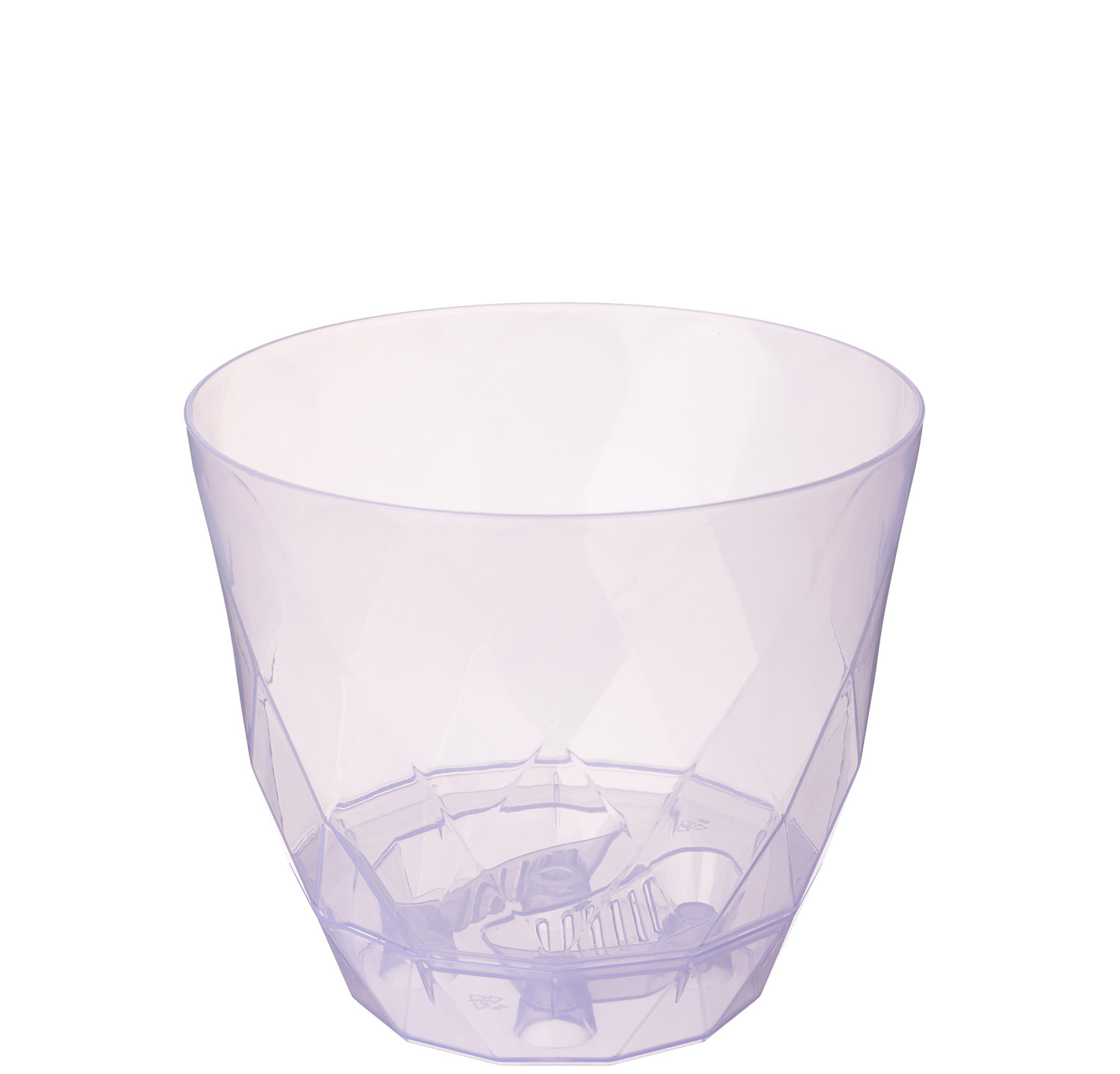 Горшок Laurel 1,3л D145мм сиреневый транспарент с поддоном (уп.20)