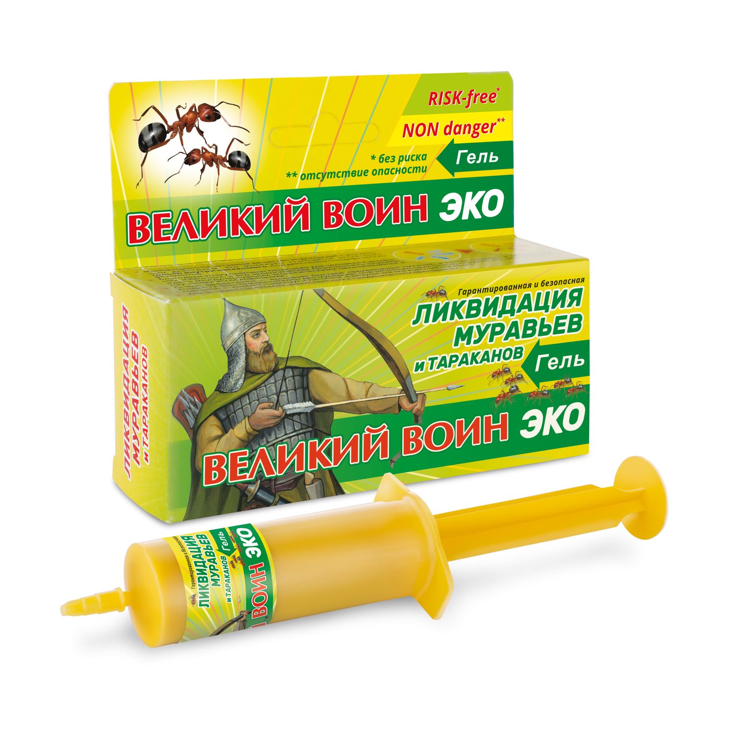 Шприц Великий Воин Экогель 45 г (60 шт)