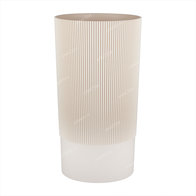 Ваза для цветов под срезку Версаль 3,75л d150мм h280мм бежевый (уп.12)