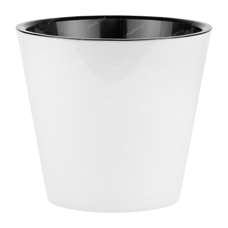 Горшок Rosemary 1,6л D160мм белый с дренажной вставкой (уп.16)