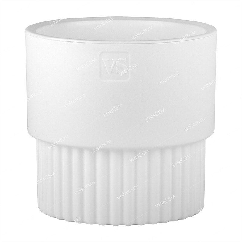 Горшок Бостон цилиндр VipSet 4,5л d19,3 белый с дренажной системой (уп.6)