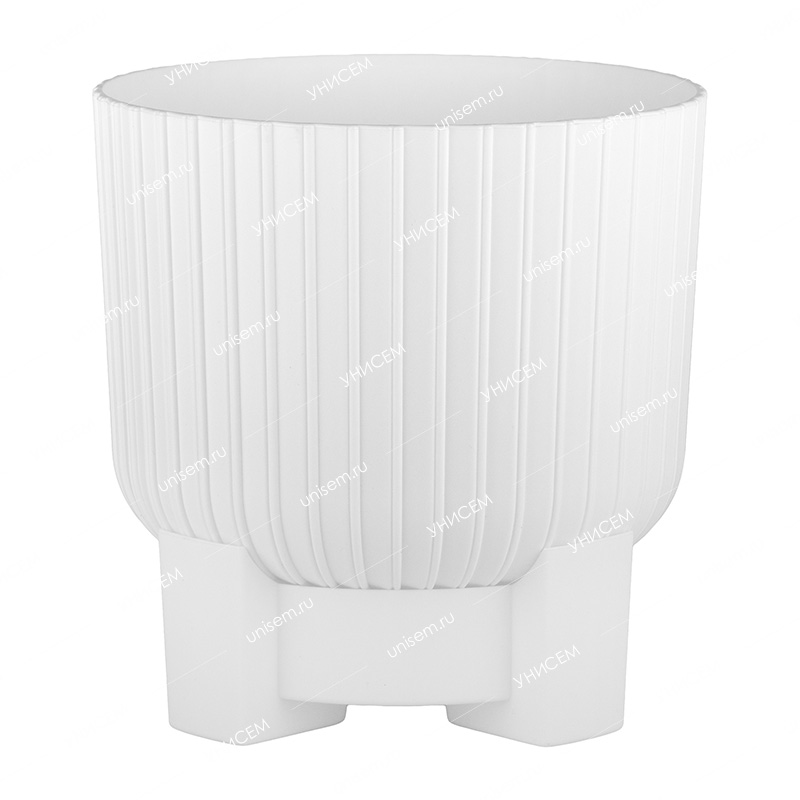 Горшок Торин 5,2л D20,5 белый с поддоном (уп.4)