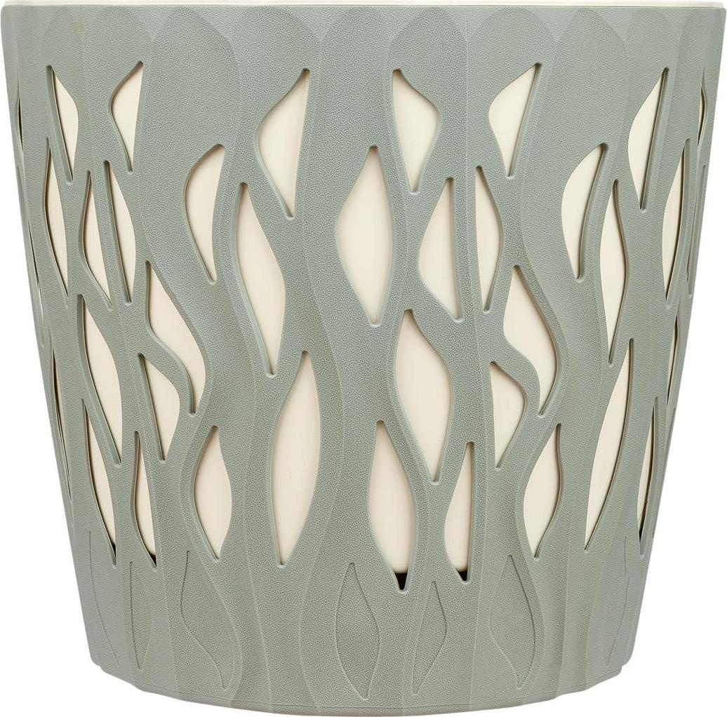 Горшок Winds 20л D340мм с дренажной вставкой 18,7л утренний туман (уп.9)