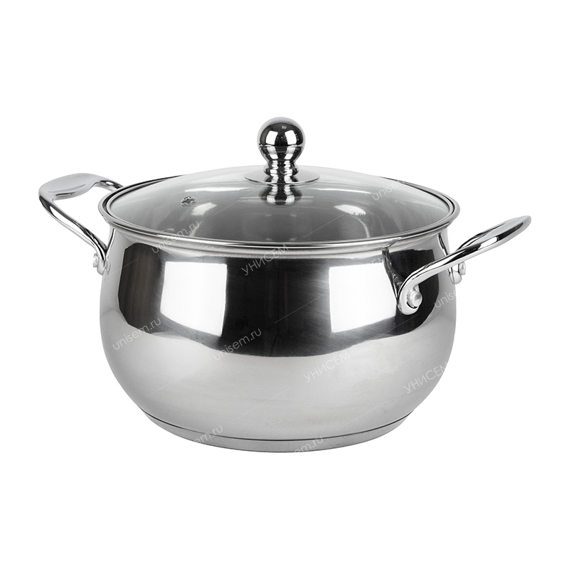 Кастрюля Apple Premium 5л нержавеющая сталь (уп.6)