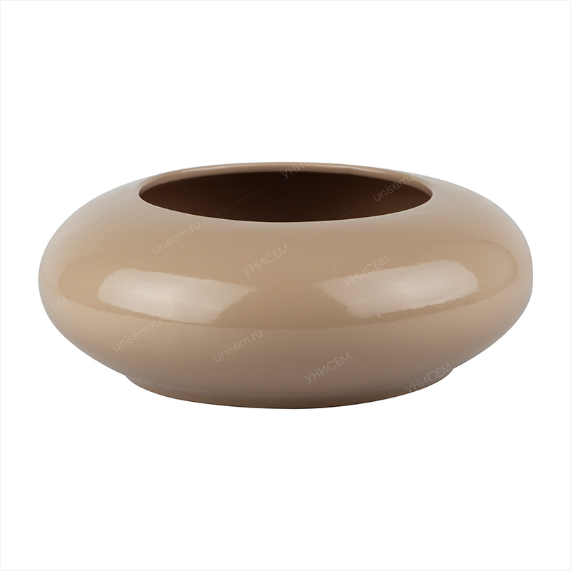 Горшок Оазис Глянец капучино d20 h7,5см (уп.10)