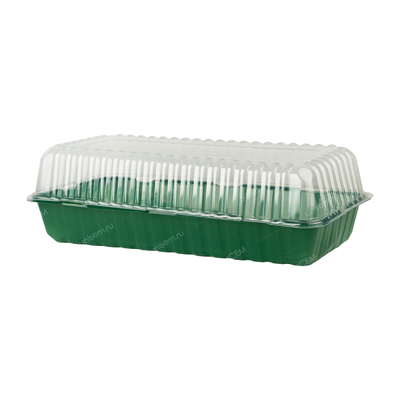 Парник 3 места 44*22*6,5 (дно (150шт/кор) + крышка (300шт/кор)