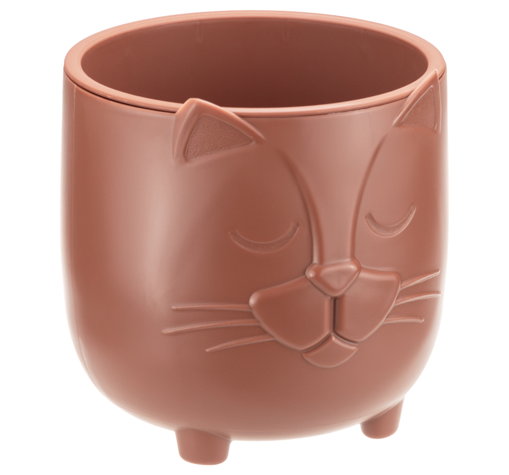Кашпо БАСЯ 0,65л D115мм Терракотовый со вставкой (уп.6)