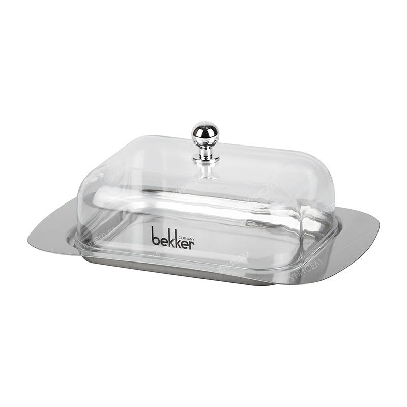 Масленка нержавеющая сталь, пластиковая крышка (уп.24)