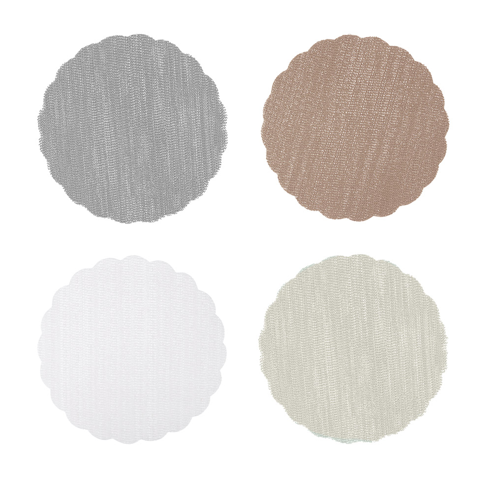 Салфетка сервировочная VETTA d32см набор 4шт, цена за набор, 4 цвета