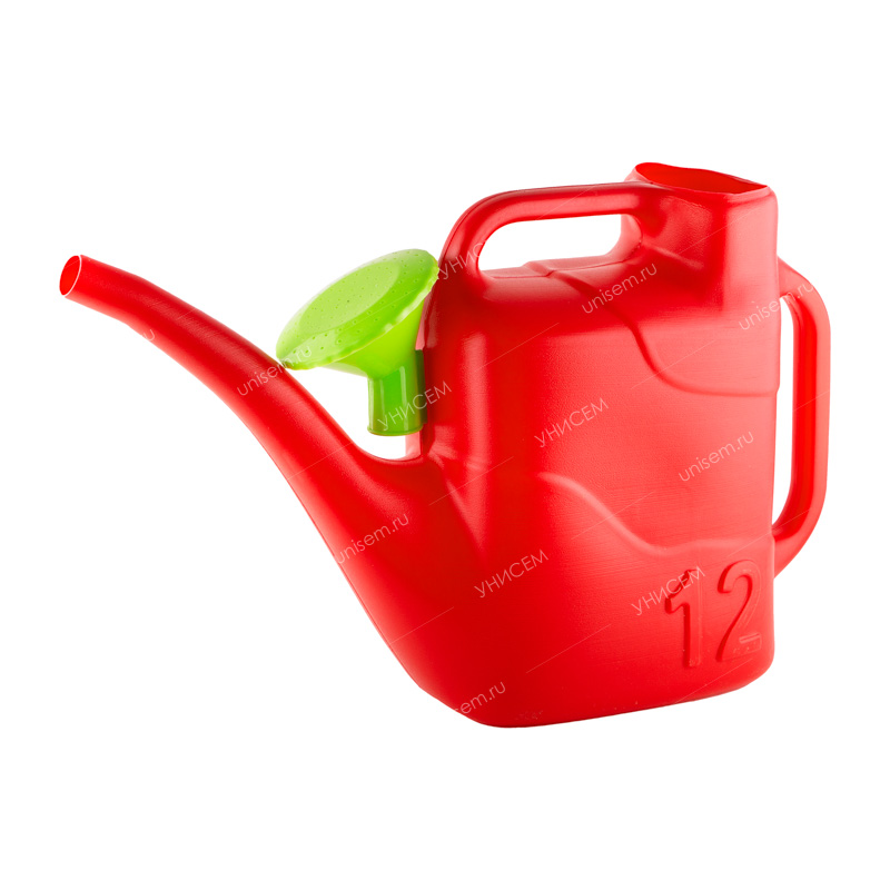 Лейка 12л ДАЧНАЯ пластмасса с рассеивателем, микс (уп.10)