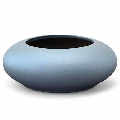 Кашпо Оазис Глянец серое матовое 1,6л d20 h7,5см (уп.10)