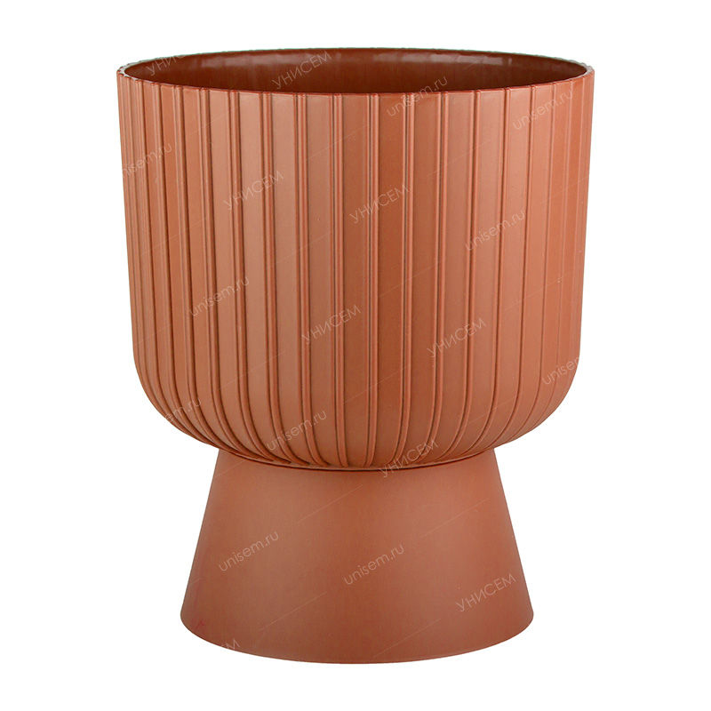 Горшок Бекер 8,6л D25 терракот с поддоном (уп.3)