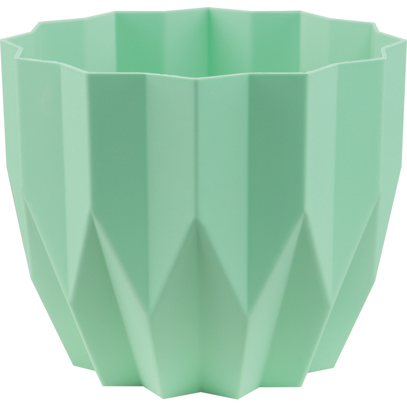 Кашпо Геометрия 3л Мята со вставкой (уп.12)