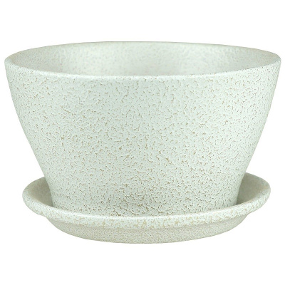 Горшок Беллита 0,45л 12см белое золото